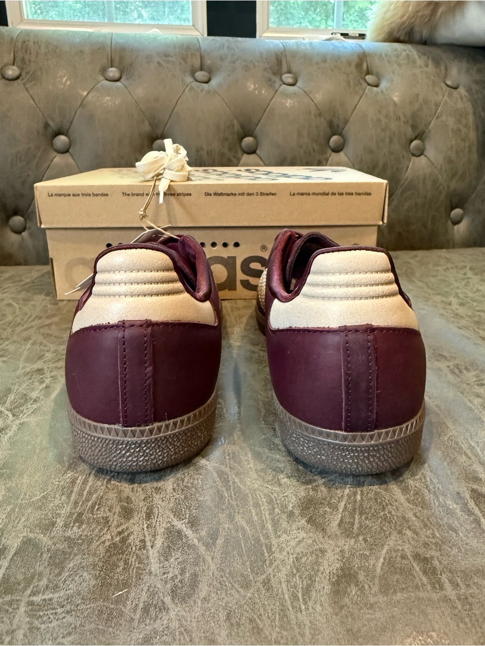adidas Samba OG WMNS “Maroon Crystal Sand” IF7004 - Picture 6 of 10